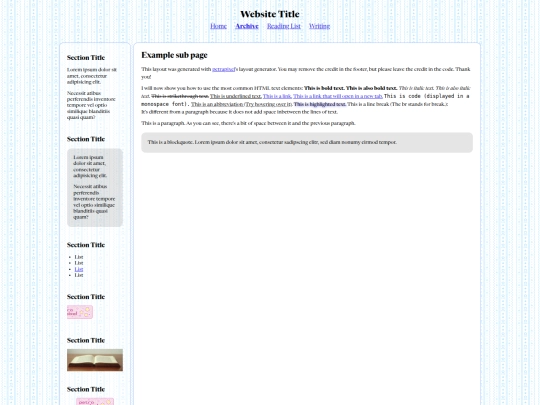 Website screenshot
