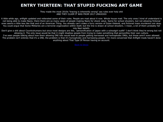 blorgs/Entry13 screenshot