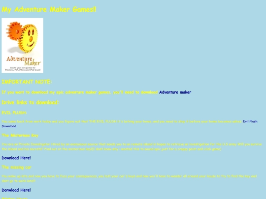 AdventureMakerGames screenshot