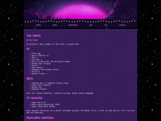 Website screenshot