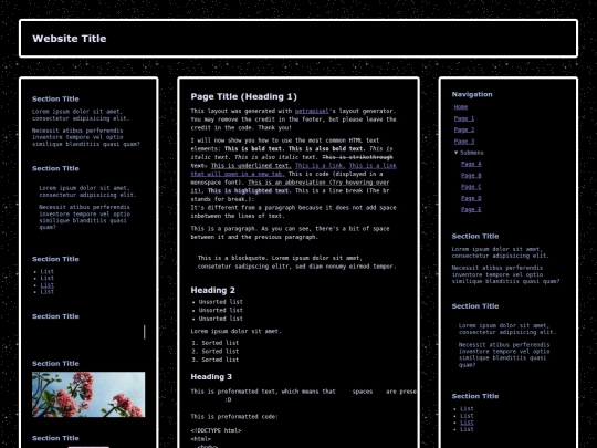 Website screenshot