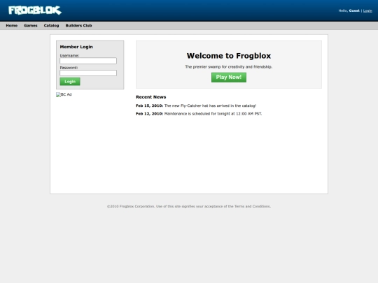 Website screenshot