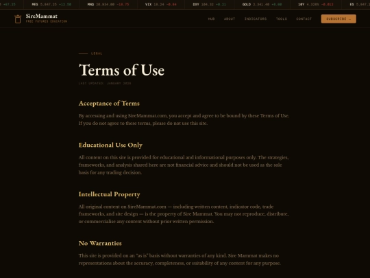 Website screenshot