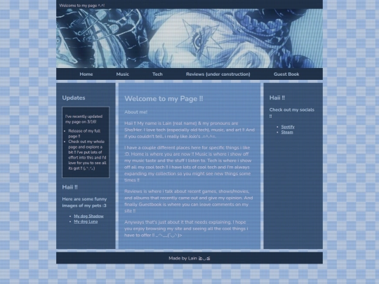 Website screenshot