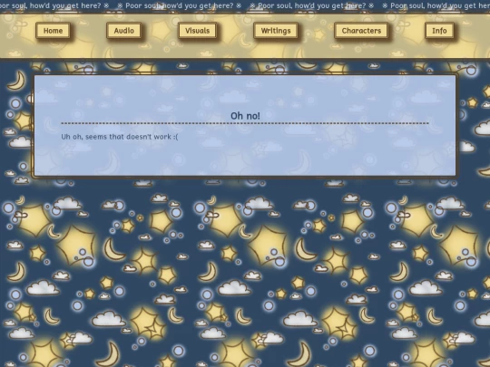 info page screenshot