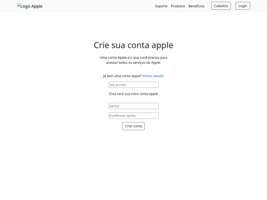 cadastro screenshot