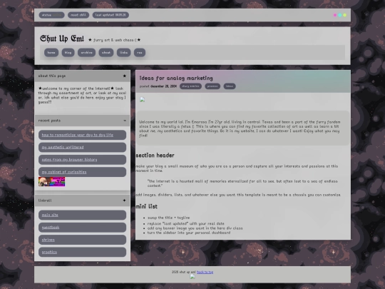 Website screenshot