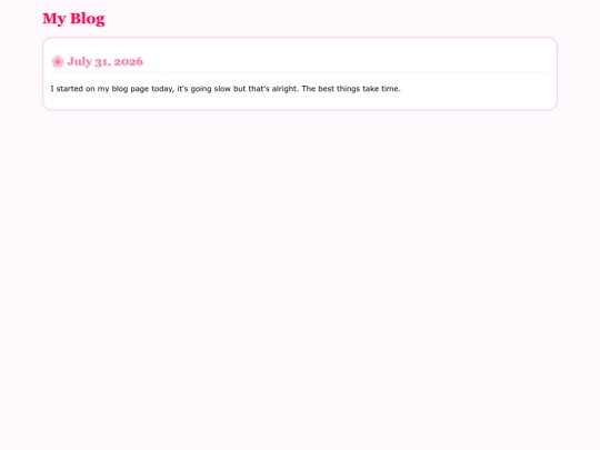 blog screenshot