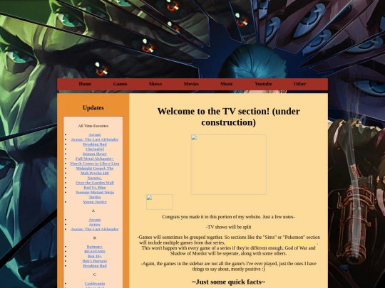 show section/htmls/thundercats screenshot