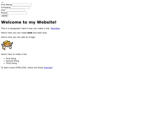 Website screenshot