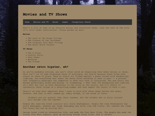 Website screenshot