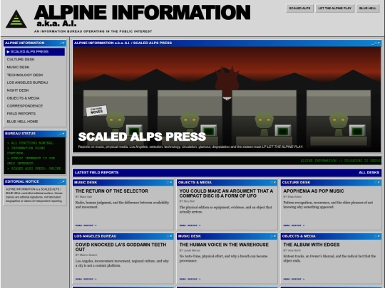 alpine-information screenshot