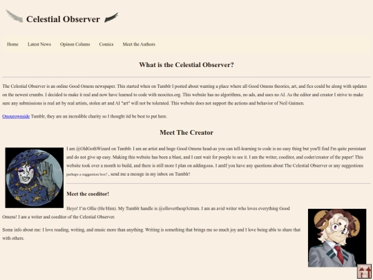 Website screenshot