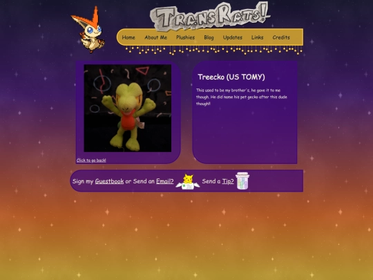 collection/plush/treecko screenshot