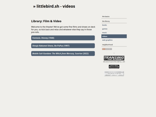 videos screenshot