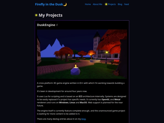projects screenshot