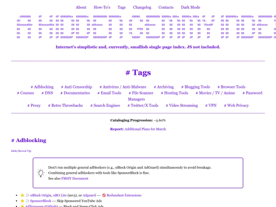 Website screenshot