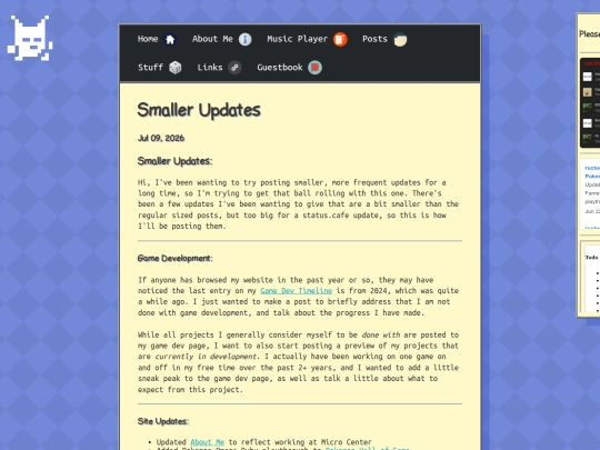 posts/07-09-2026-Smaller-Updates screenshot