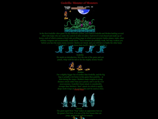 GAMESITE/nes-godzilla screenshot