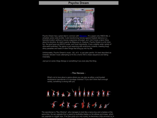 GAMESITE/snes-psychodream screenshot