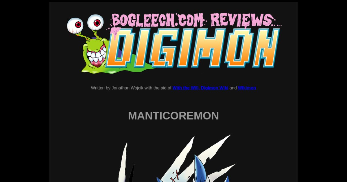 D-d-d-Digimon! Digimon Reviews!