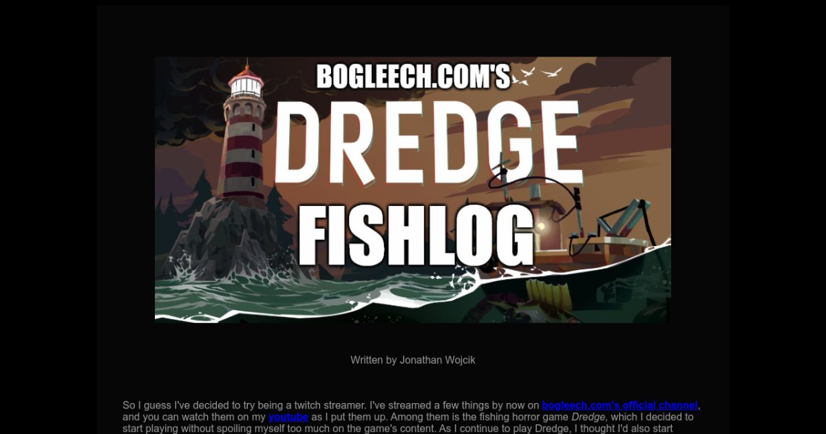 DREDGE First Impression: Reely Excited For A Full Release