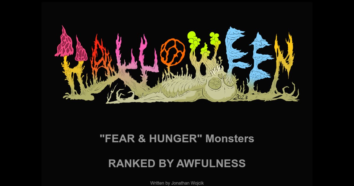 Fear And Hunger is a bleak horror RPG