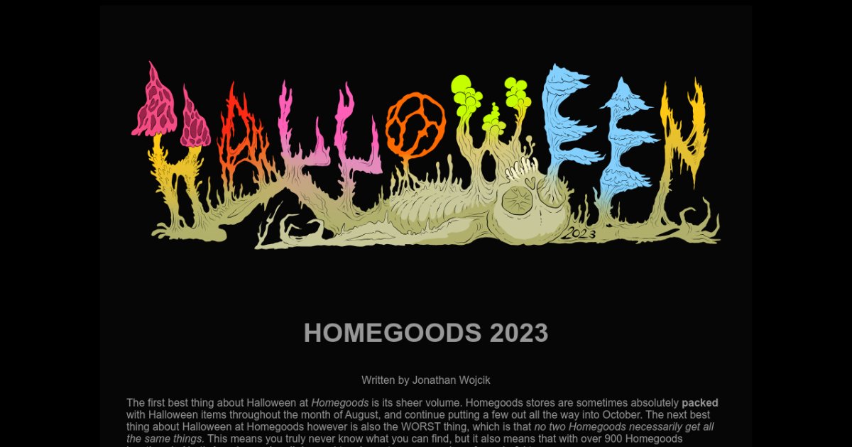 Check out the New 2023 Home Goods 👻 Halloween In Store Selection. #h