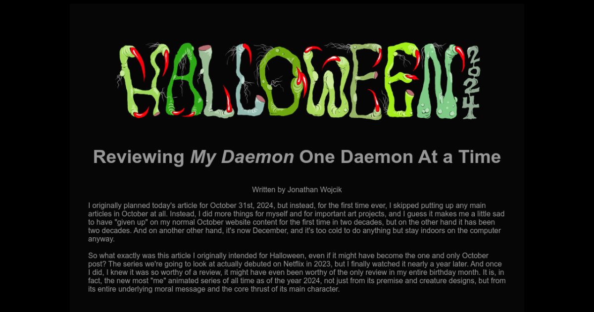 Bogleech Halloween 2024: My Daemon!