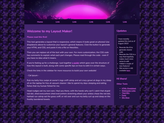 Website screenshot