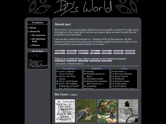 about-me screenshot