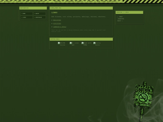 links screenshot