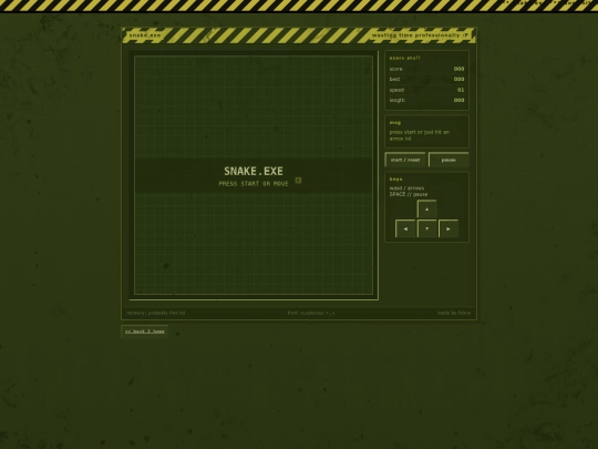 snake screenshot