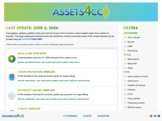 assets screenshot