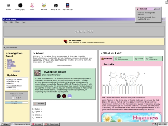 Website screenshot