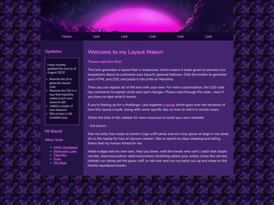Website screenshot