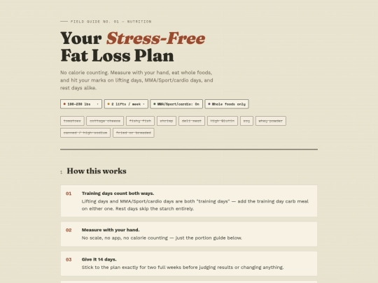 diet screenshot