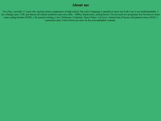 AboutMe screenshot