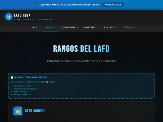 Website screenshot