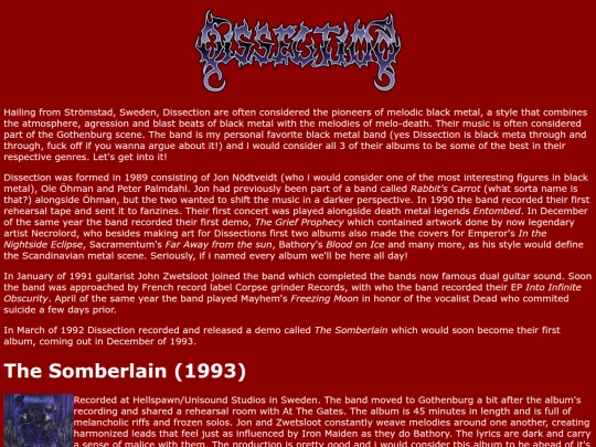 Dissectioninfo screenshot
