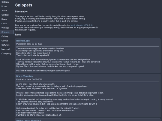 snippets screenshot