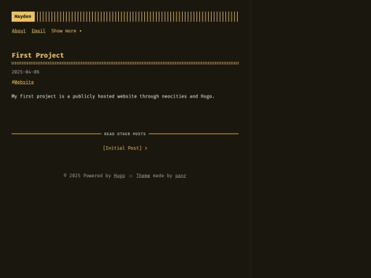 posts/first-project screenshot