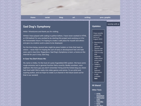 Website screenshot