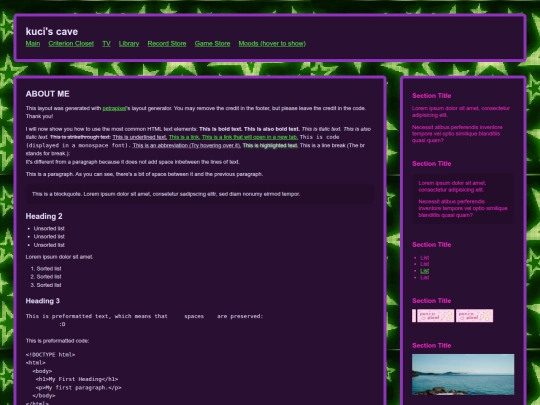 Website screenshot