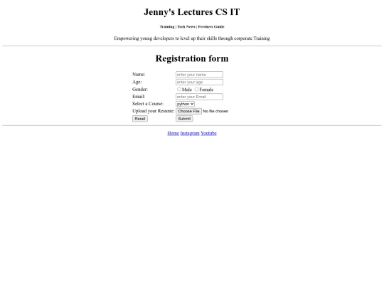 Website screenshot