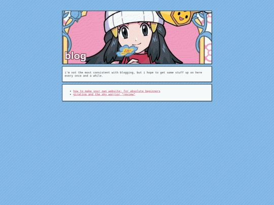 blog screenshot