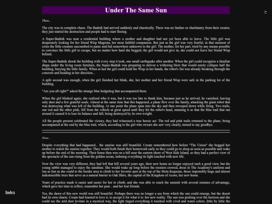EN/Story/Legacy/01-Under-The-Same-Sun screenshot