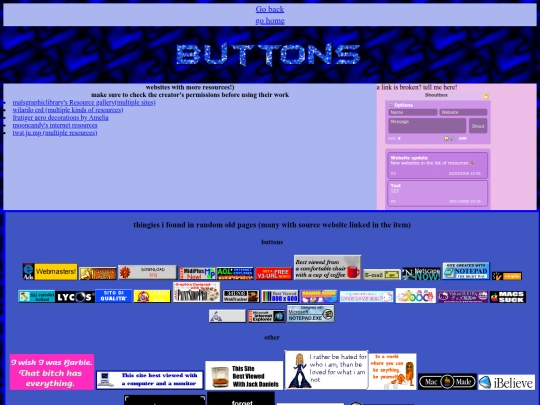 Buttons screenshot