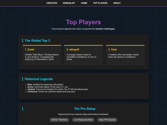 Website screenshot