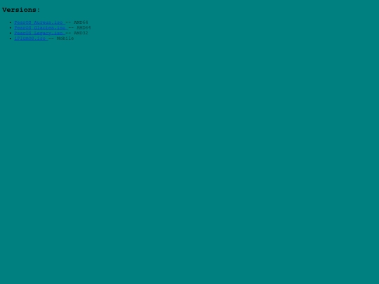 Versions screenshot